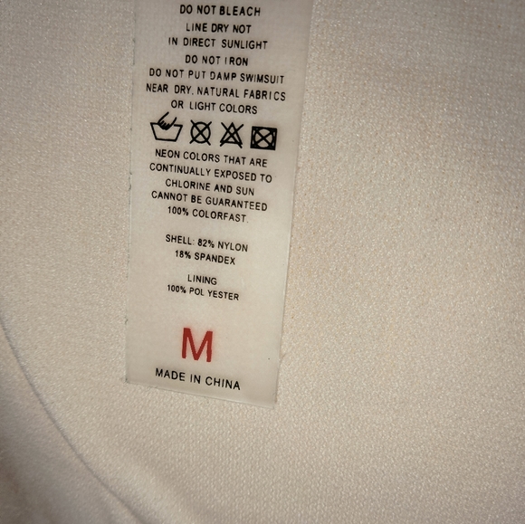 Neon Orange (Size M) Ribbed Texture (2PC) Bikini Swimsuit (Like New Condition) - Picture 9 of 10